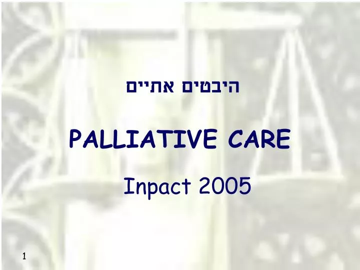 palliative care