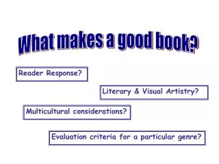 What makes a good book?