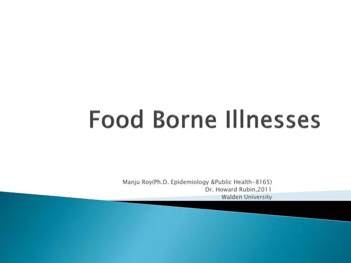 food borne illnesses