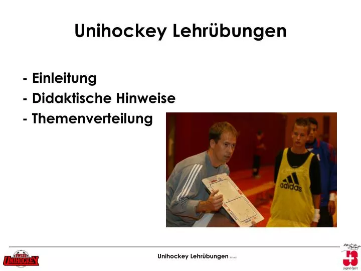 unihockey lehr bungen