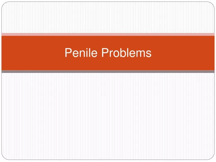 penile problems