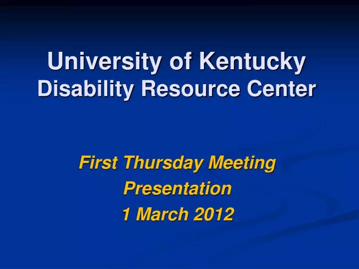 university of kentucky disability resource center