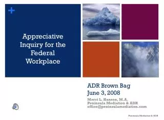 ADR Brown Bag June 3, 2008