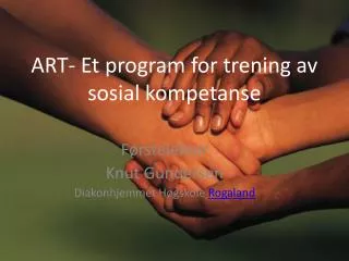 art et program for trening av sosial kompetanse