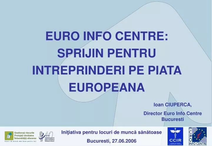 euro info centre sprijin pentru intreprinderi pe piata europeana