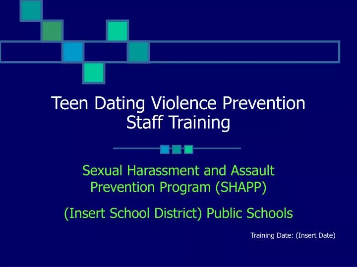 teen dating violence prevention staff training