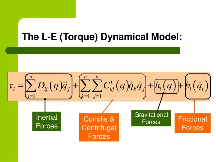 the l e torque dynamical model