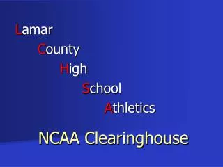 NCAA Clearinghouse