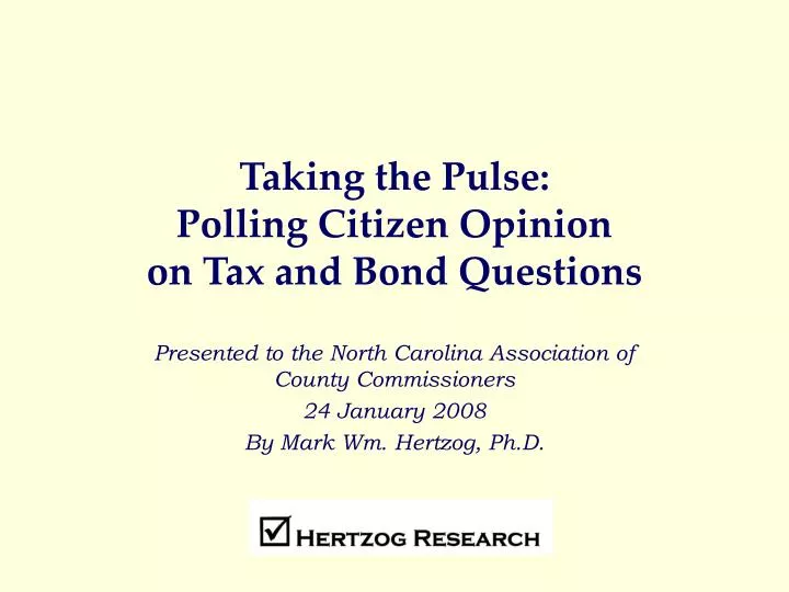 taking the pulse polling citizen opinion on tax and bond questions