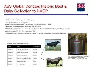 ABS Global Donates Historic Beef &amp; Dairy Collection to NAGP