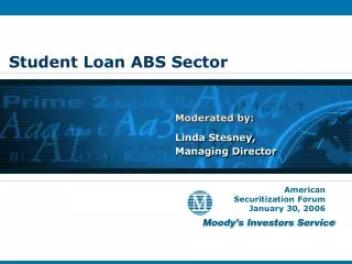 Student Loan ABS Sector