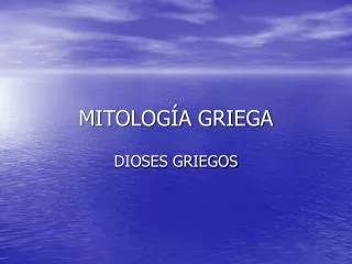 mitolog a griega