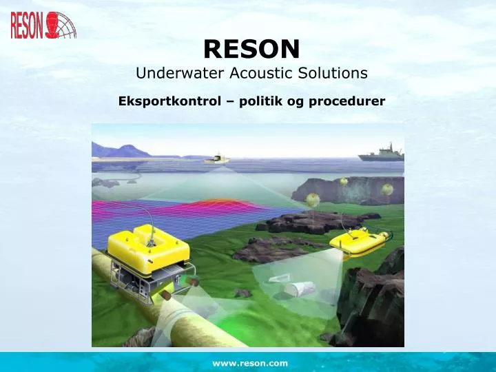 reson underwater acoustic solutions