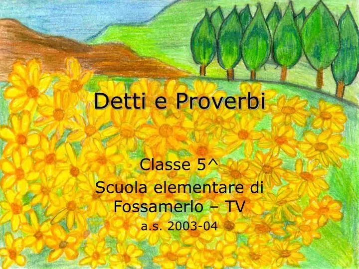 detti e proverbi