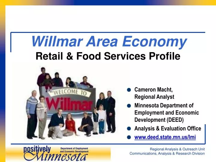 willmar area economy retail food services profile