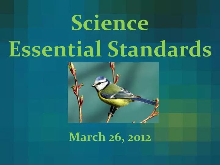 science essential standards