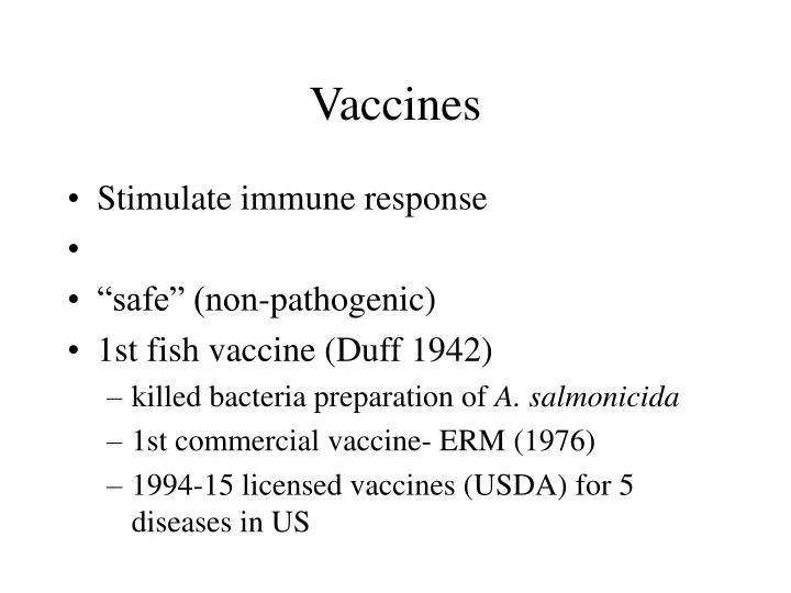 vaccines