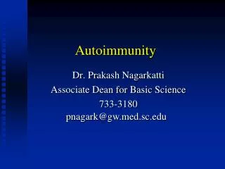 Autoimmunity