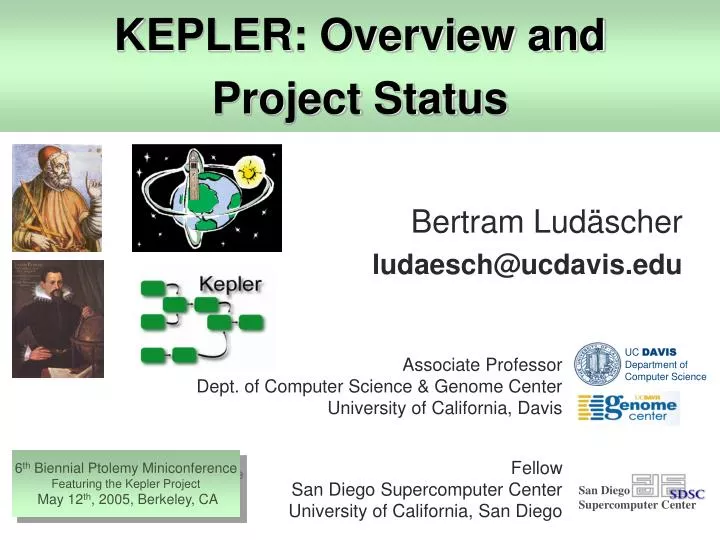 kepler overview and project status