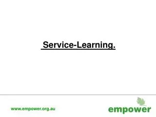 Service-Learning.