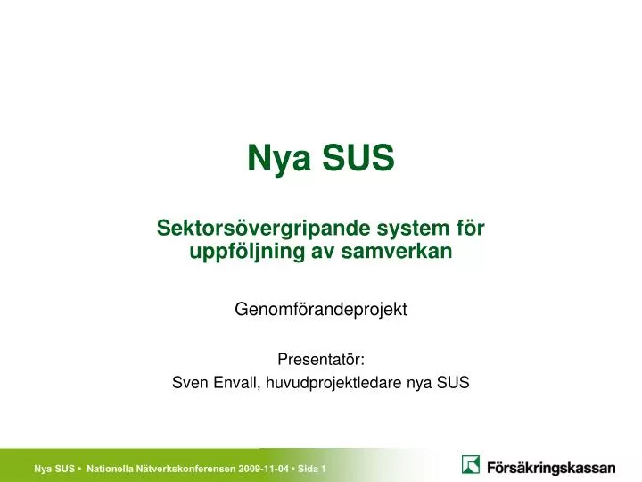 nya sus sektors vergripande system f r uppf ljning av samverkan