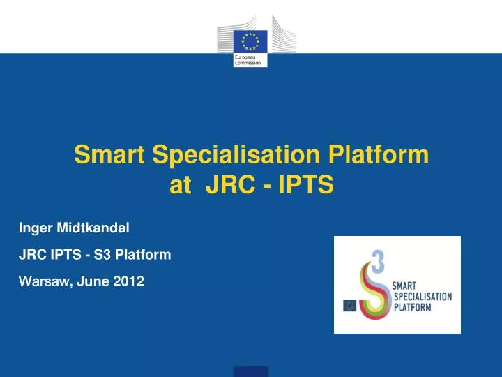 smart specialisation platform at jrc ipts