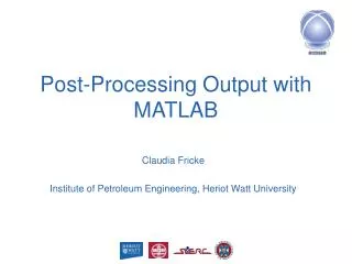 Post-Processing Output with MATLAB