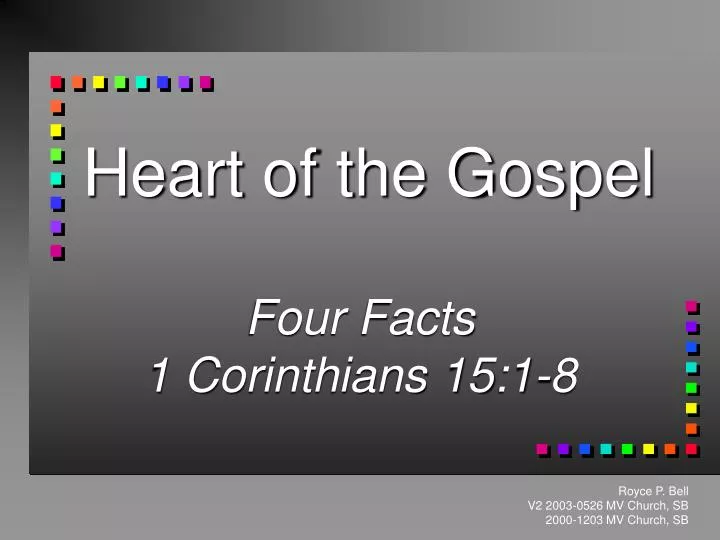 heart of the gospel