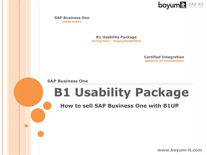 how to sell sap business one with b1up