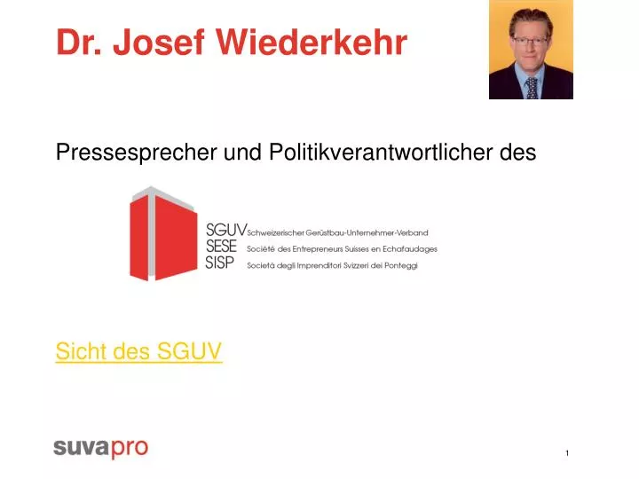 dr josef wiederkehr