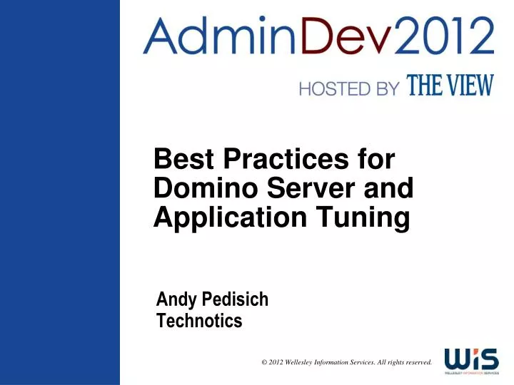 best practices for domino server and application tuning