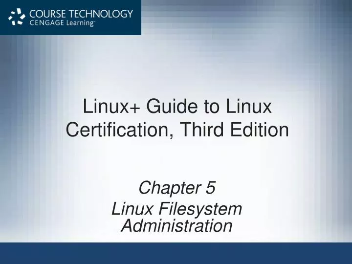 linux guide to linux certification third edition