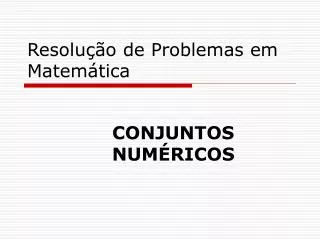 resolu o de problemas em matem tica