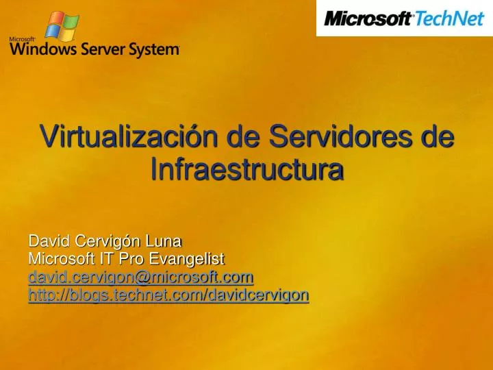 virtualizaci n de servidores de infraestructura