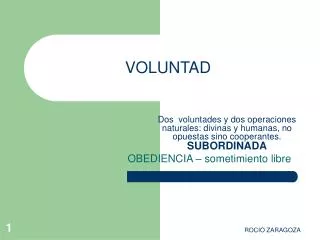 VOLUNTAD