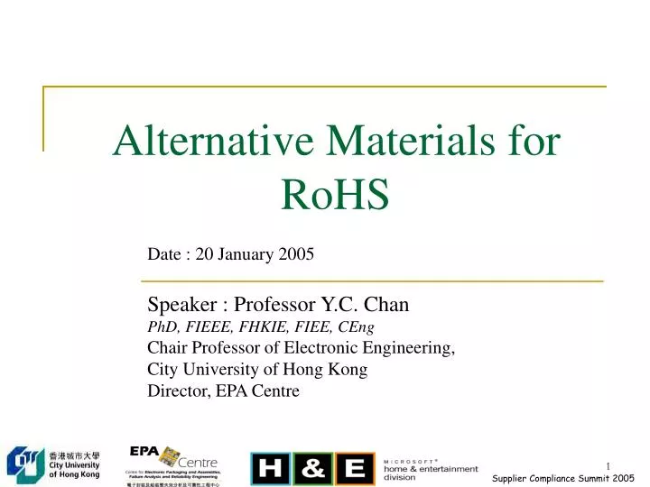 alternative materials for rohs
