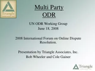 Multi Party ODR