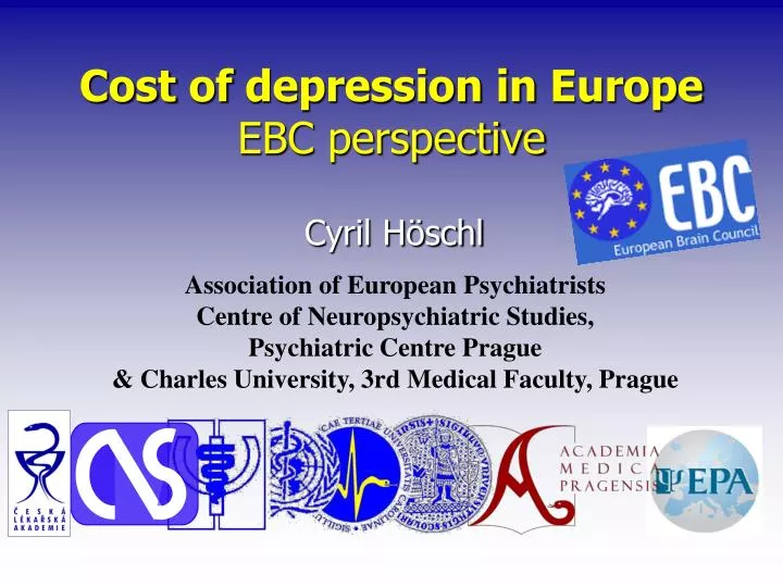 cost of depression in europe ebc perspective