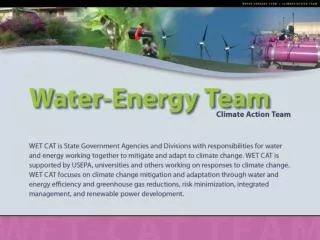 Facts about energy and water and wastewater in California