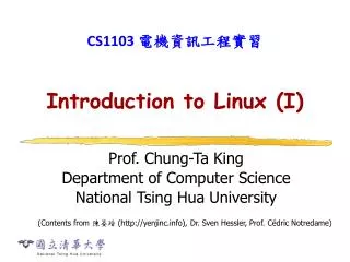 Introduction to Linux (I)