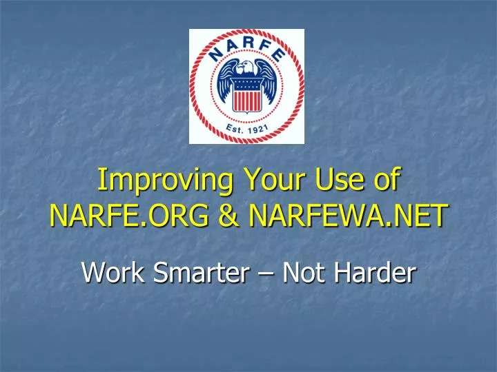 improving your use of narfe org narfewa net