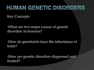 Human Genetic Disorders