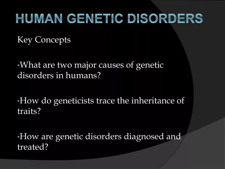 human genetic disorders