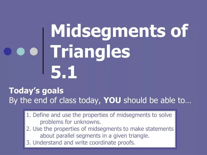 midsegments of triangles 5 1