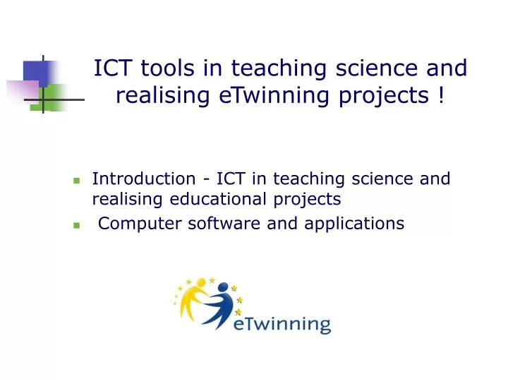 ict tools in teaching science and realising etwinning projects