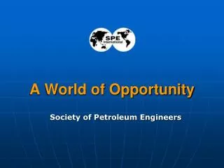 a world of opportunity