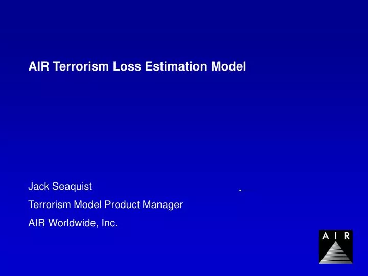 air terrorism loss estimation model