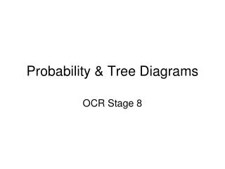 probability tree diagrams