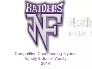 Competition Cheerleading Tryouts Varsity &amp; Junior Varsity 2014