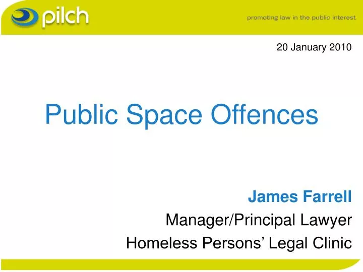 public space offences